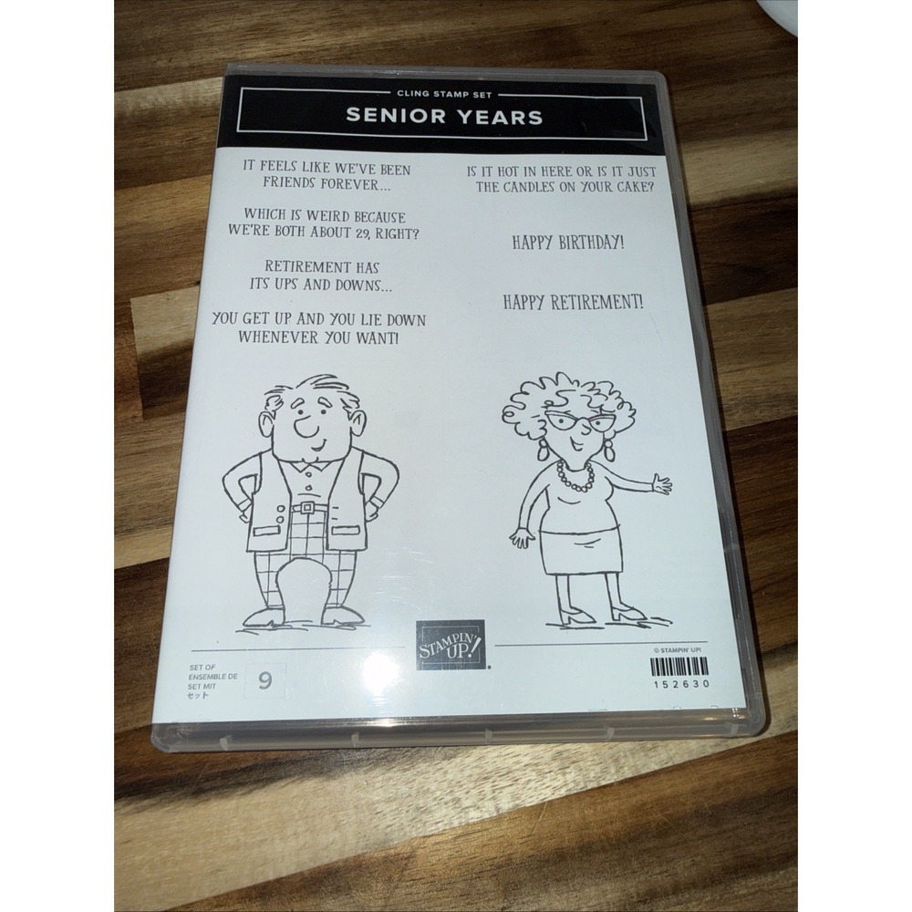 SENIOR YEARS Stamp Set Stampin Up Friends Retirement Birthday Cake